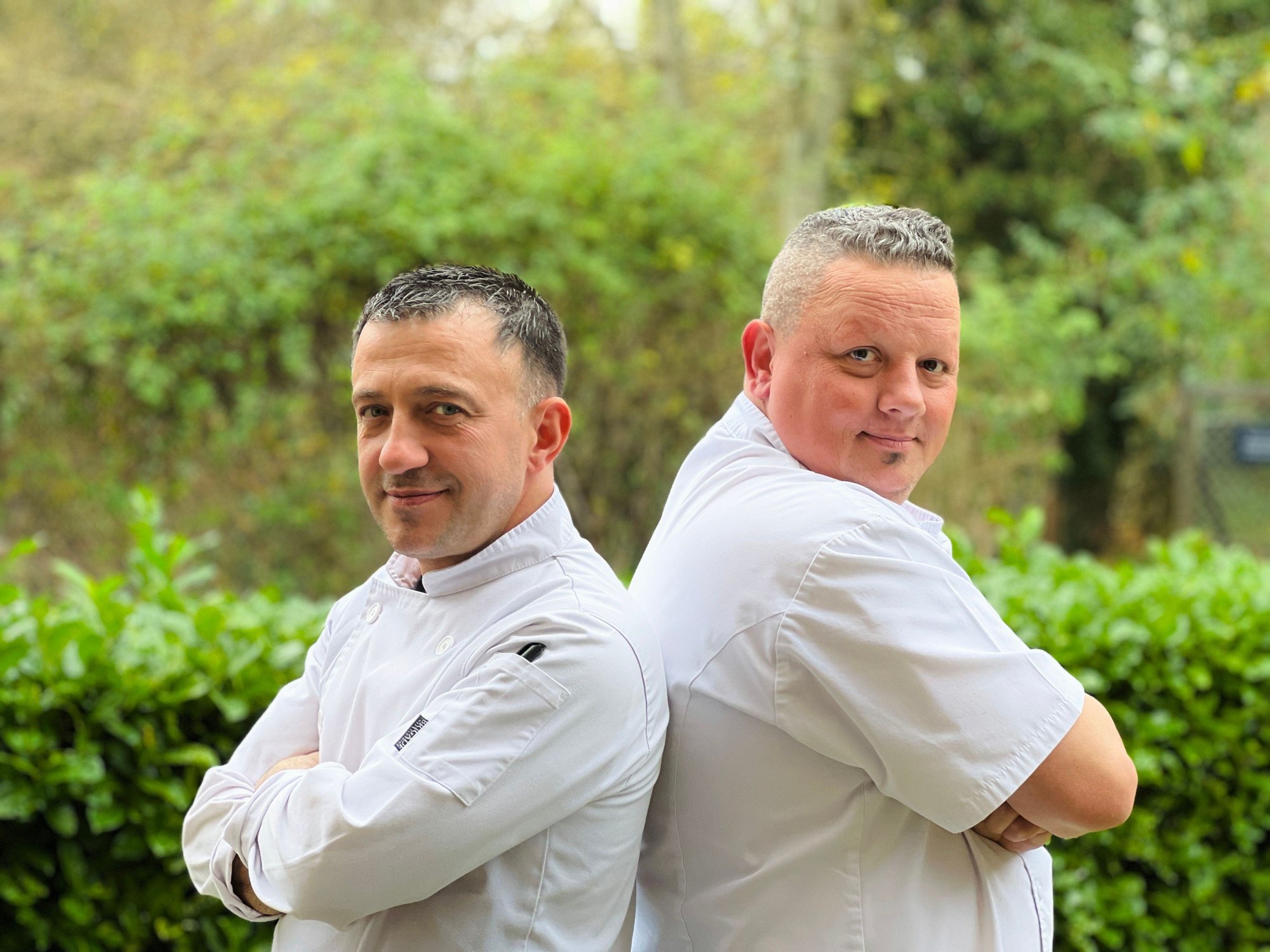 Executive chefs Claudio and Ciprian